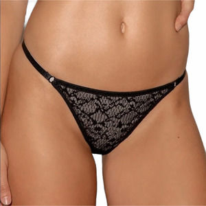 Free People Tameeka High Waist Undies Black Medium NWT